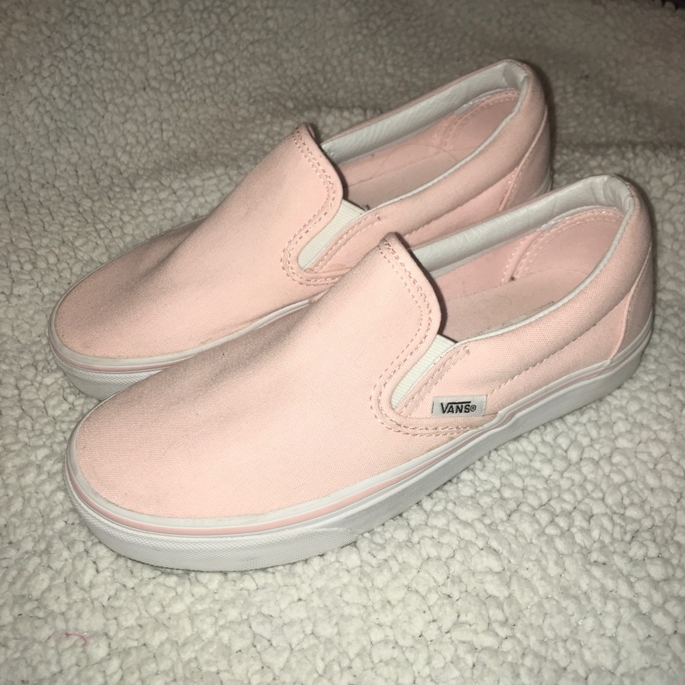 Vans Pink Slip-On Shoes